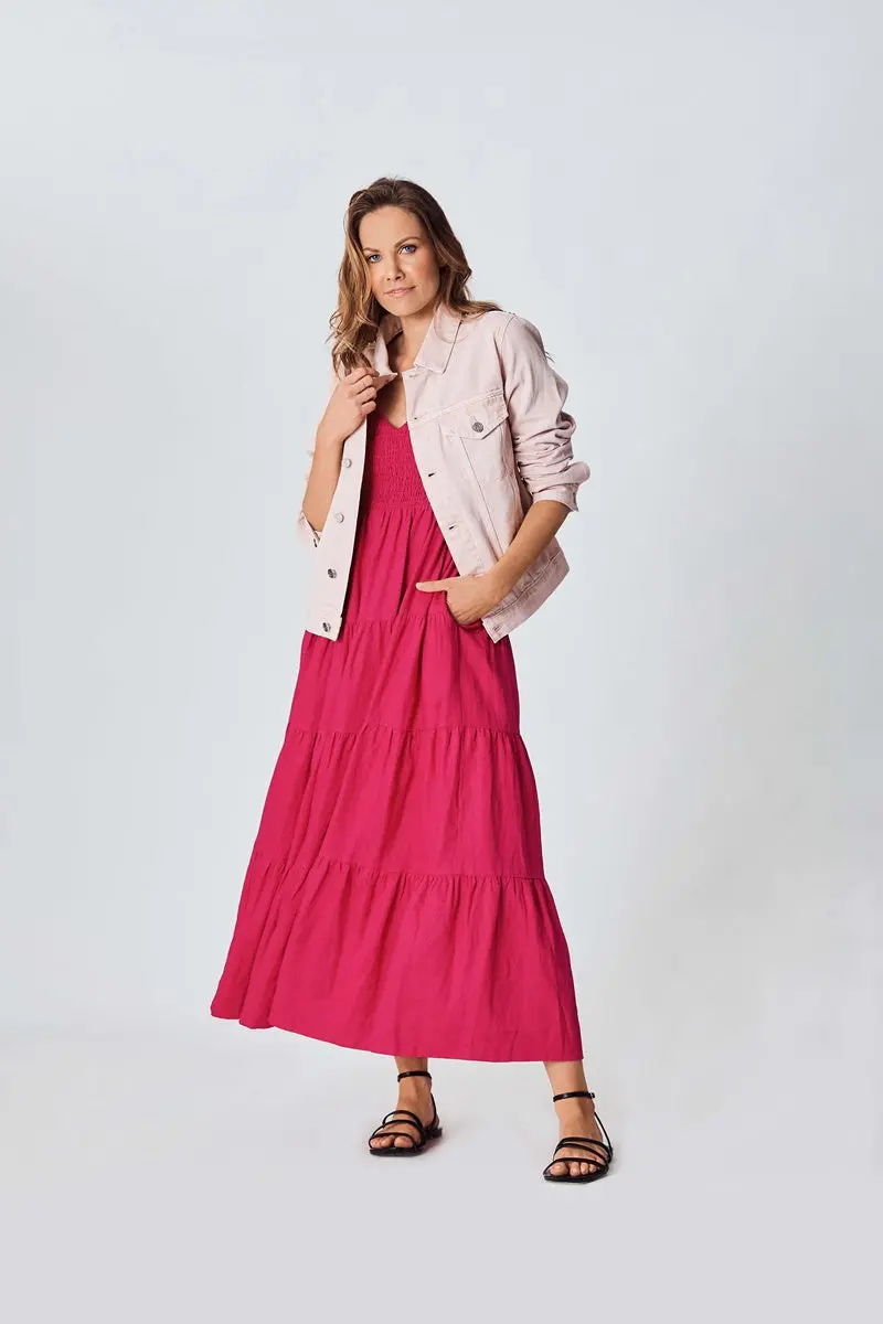 The Others - The Studded Denim Jacket - Pink 1