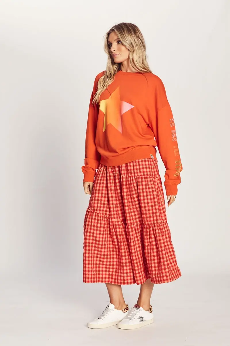 The Others - The Vintage Sweat - Tangelo Ombre Star 2