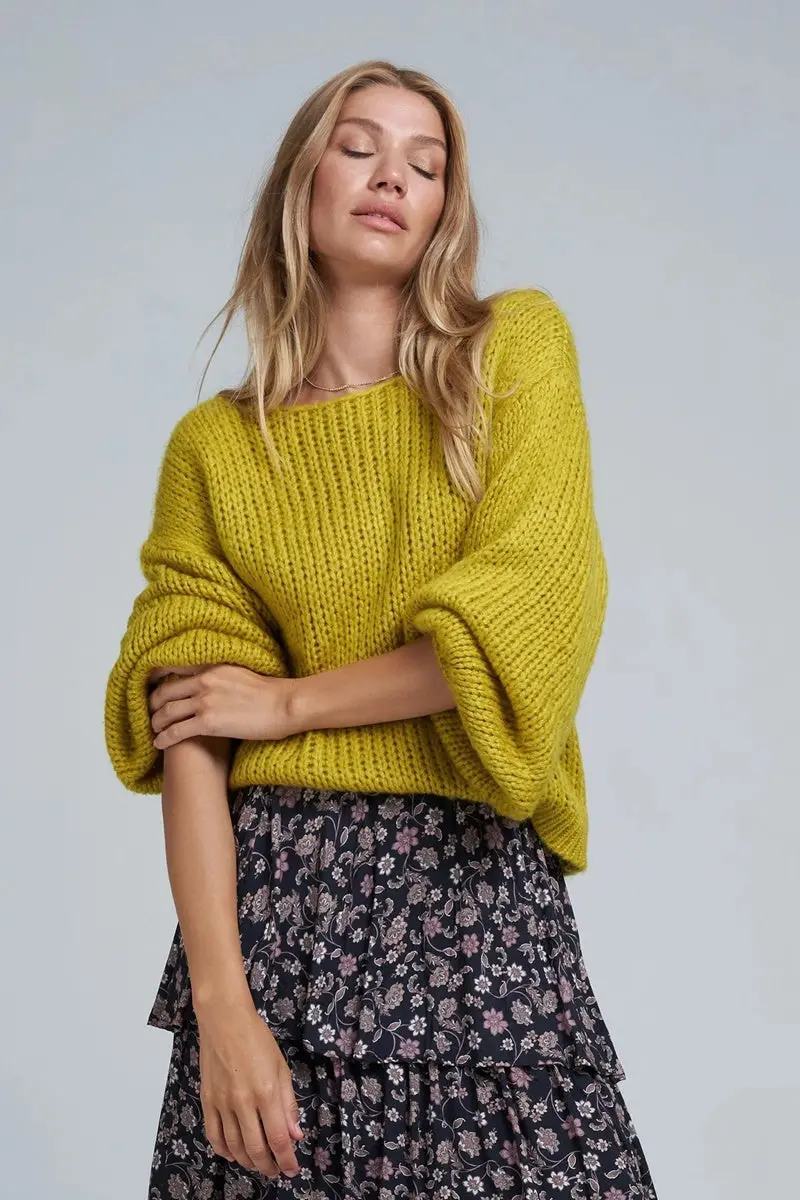 Lilya - Ocean Knit - Anise Yellow 1