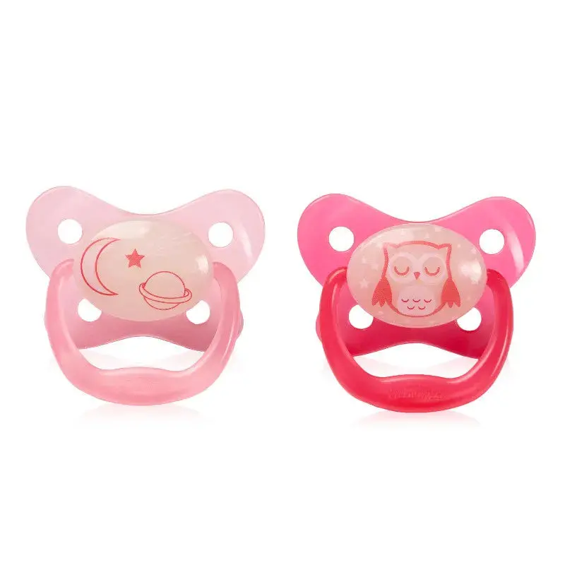 Chupete Prevent Noche Mariposa 6-12M 2Un Rosado, Dr.Brown's 1