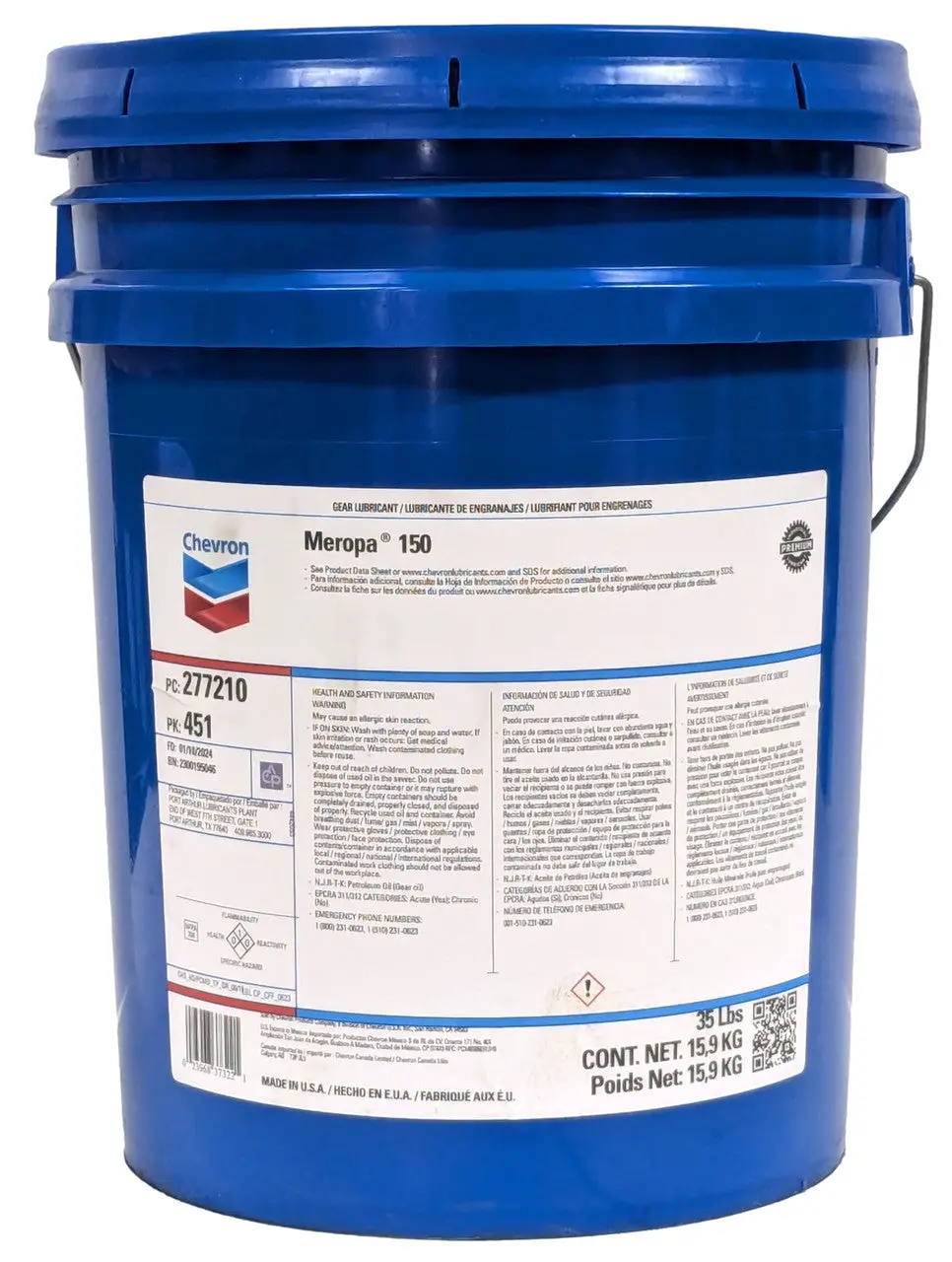 Chevron Meropa 150 Gear Oil 1