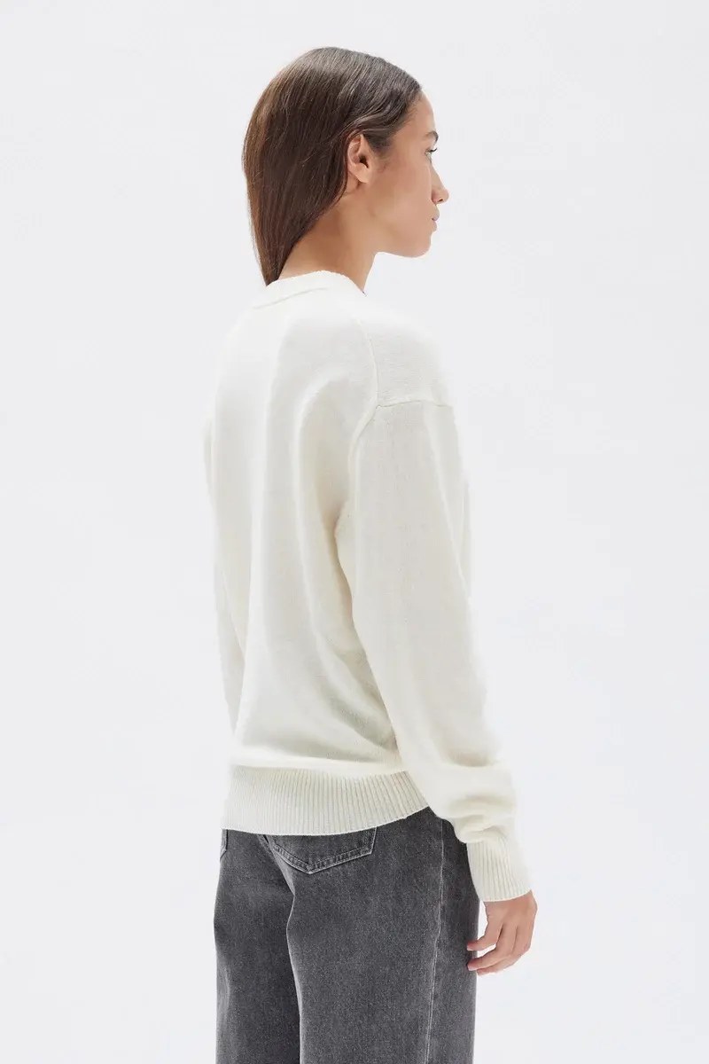 Assembly Label - Pax Wool Knit - Cream/Red 4