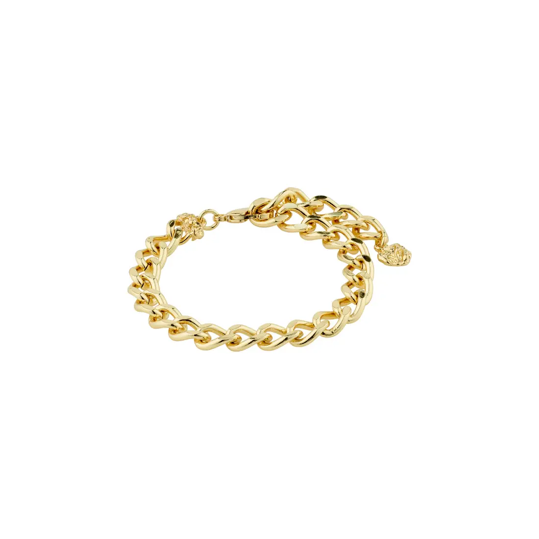 Pilgrim - Charm Recycled Curb Chain Bracelet - Gold Plated 1