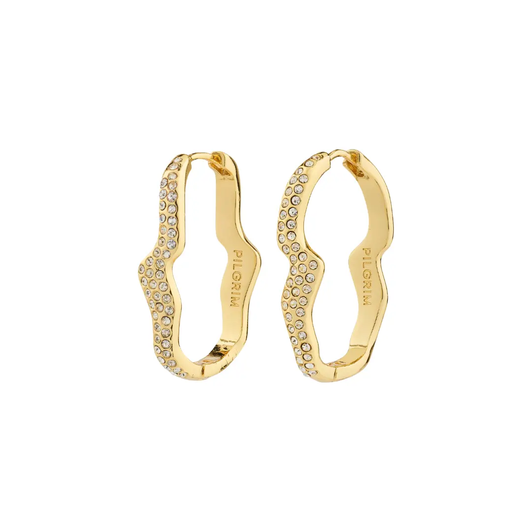 Pilgrim - Connect Crystal Earrings - Gold 1