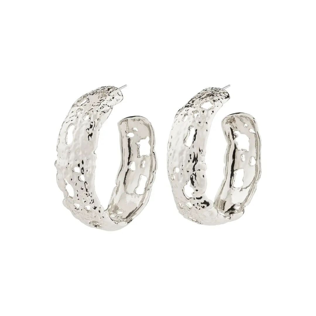 Pilgrim - Eleni Recycled Earrings - Silver 1