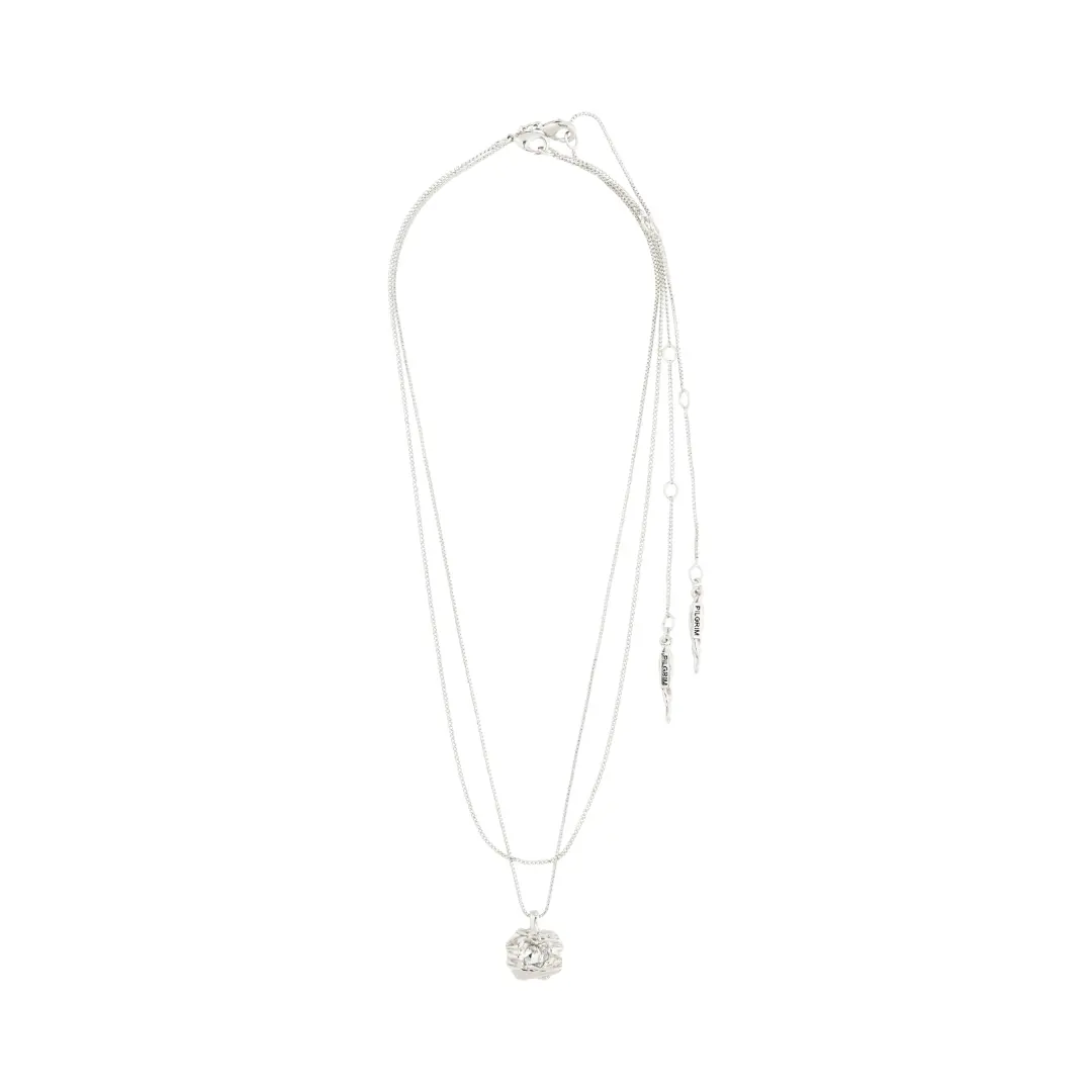 Pilgrim - Feel Necklace 2 In 1 Set -Silver 1