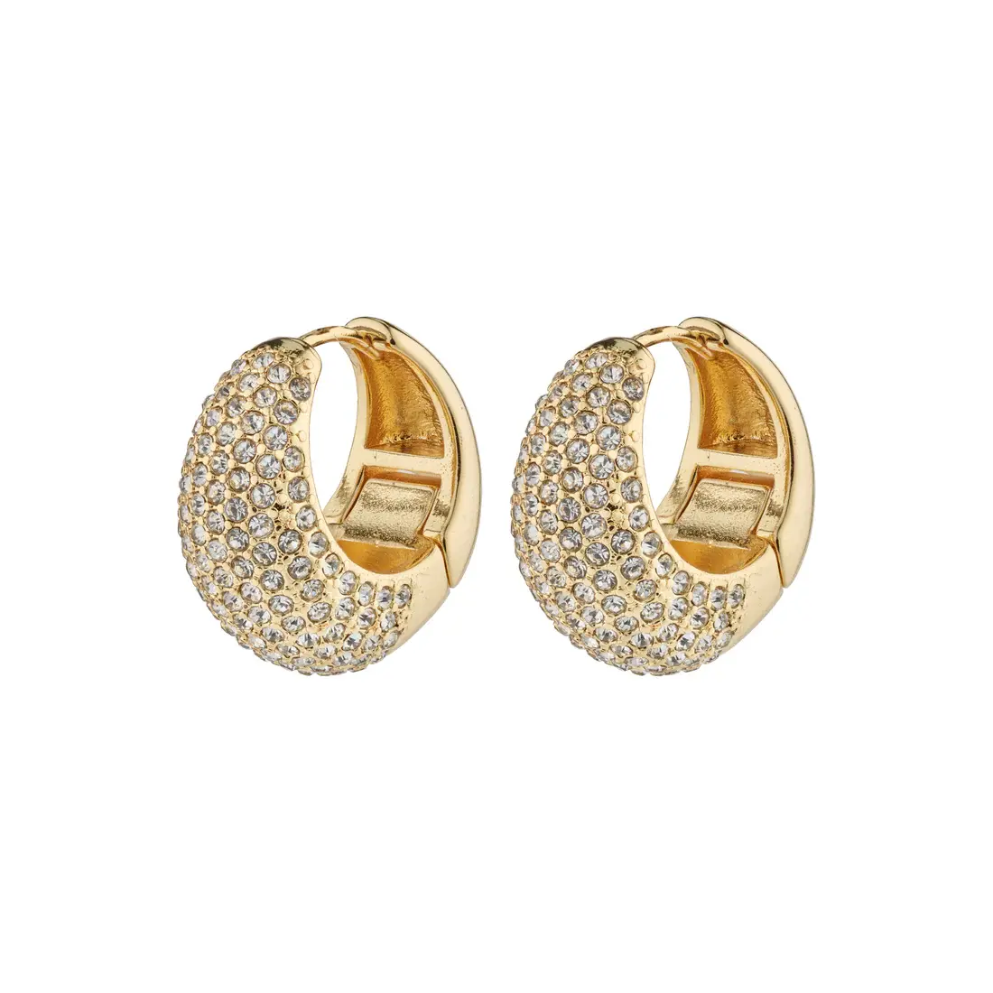 Pilgrim - Naomi Recycled Crystal Hoops - Gold 1