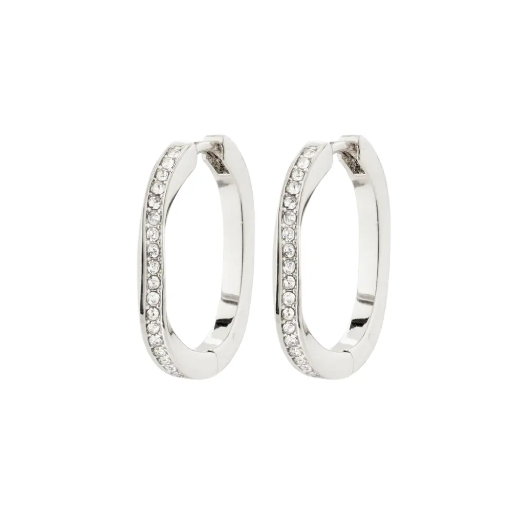 Pilgrim - True Earrings - Silver/Crystal 1