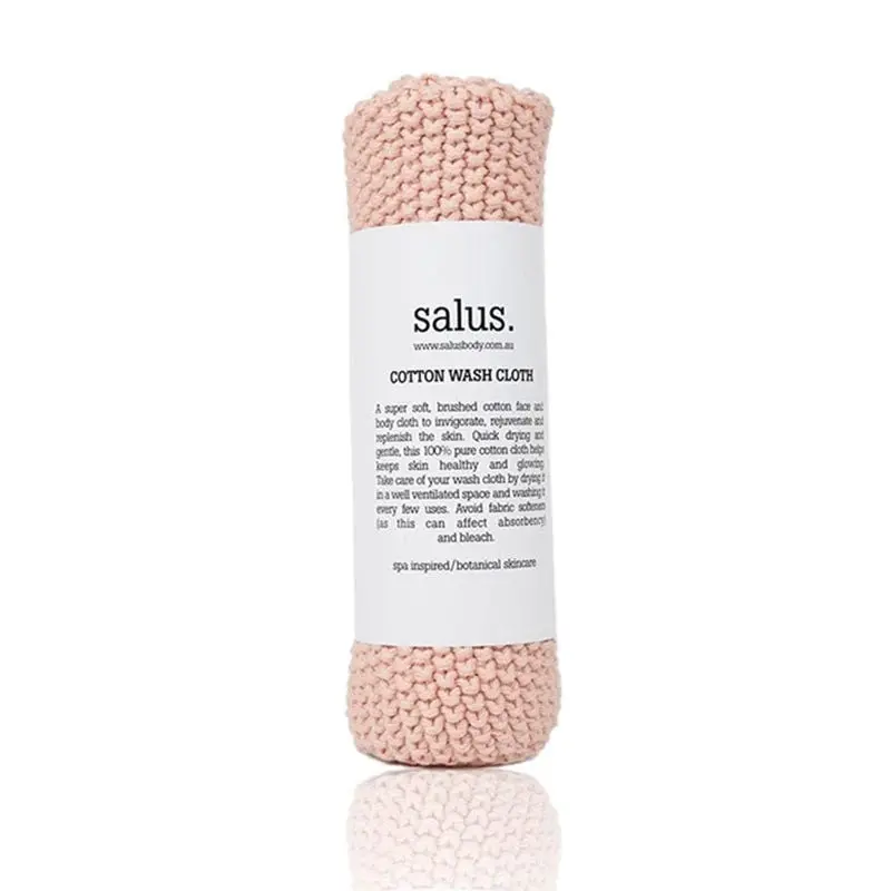 Salus Body - Cotton Wash Cloth - Pink 1