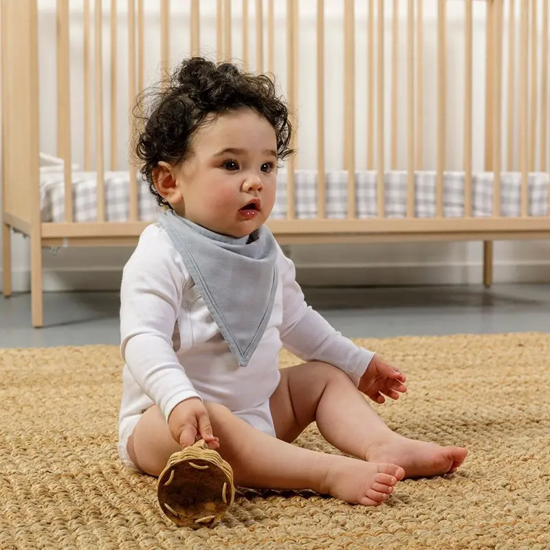 Eddy & Moss - Bandana Bib - Powder Blue 2