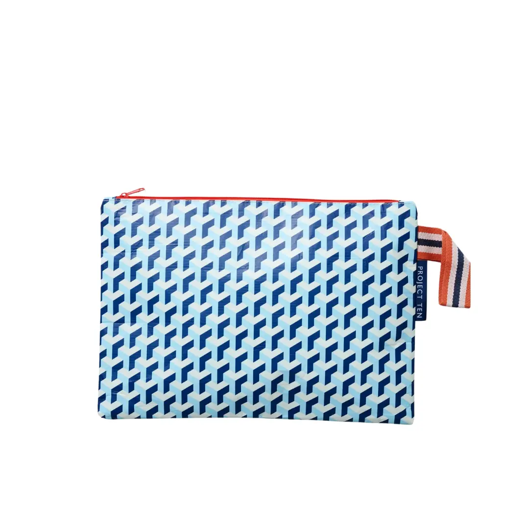 Project Ten - Large Zip Pouch - Maze 1