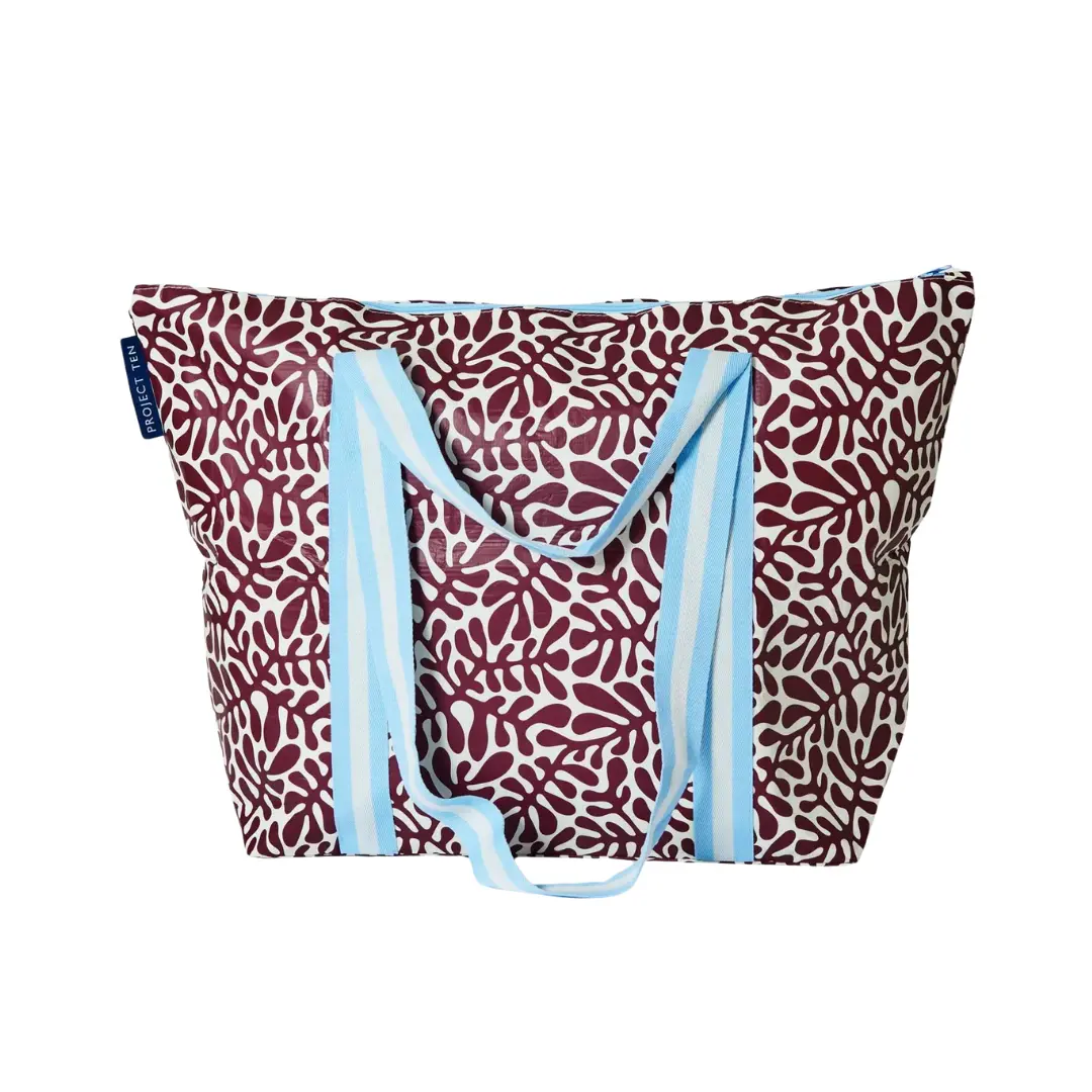 Project Ten - Zip Medium Tote - Coral 1