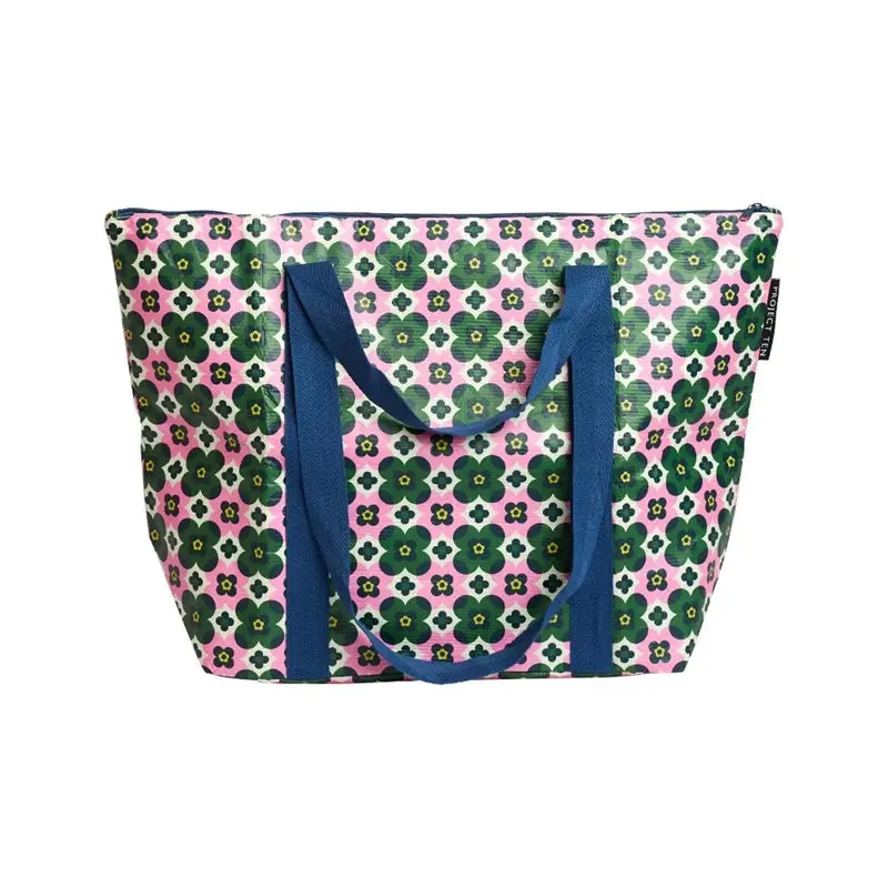 Project Ten - Zip Medium Tote - Block Floral 1