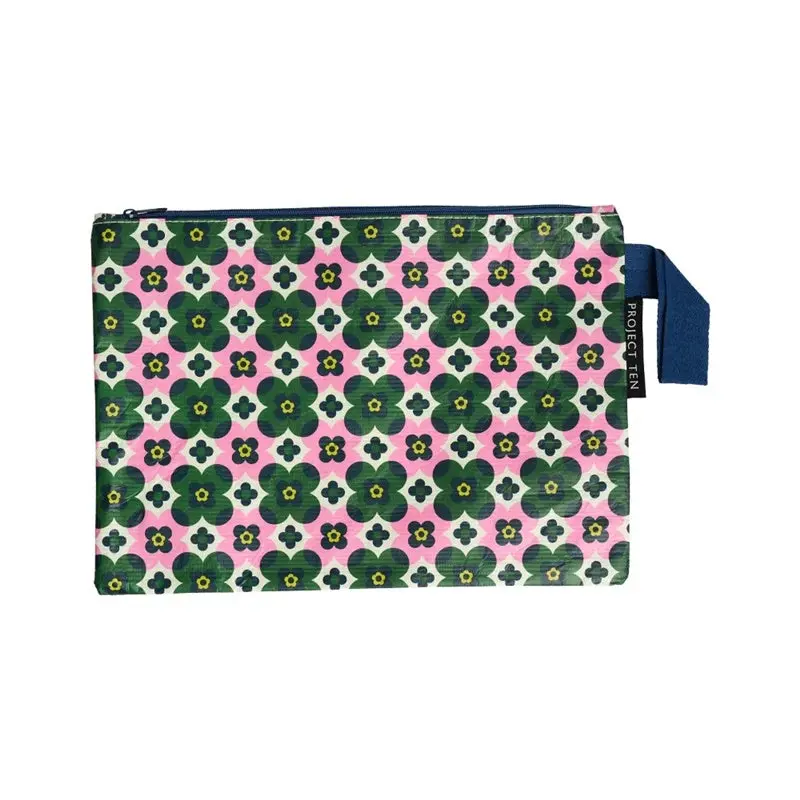 Project Ten - Zip Pouch - Block Floral 1