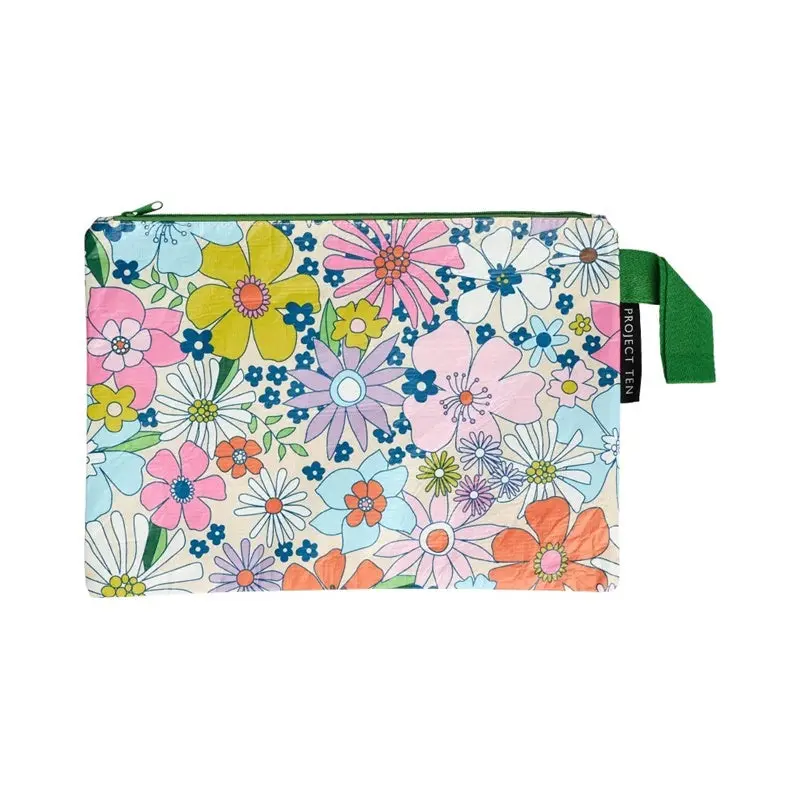 Project Ten - Zip Pouch - Wild Flowers 1