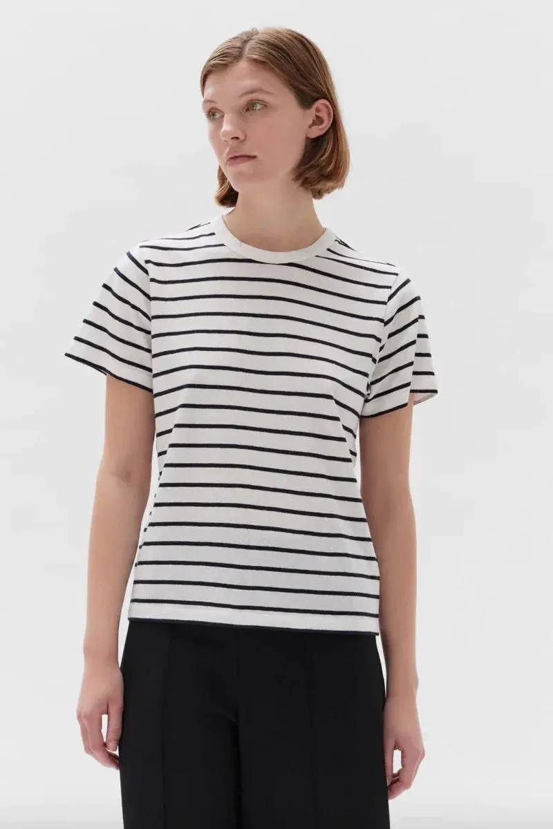 Assembly Label - Rhode Short Sleeve Tee - White/True Navy 1