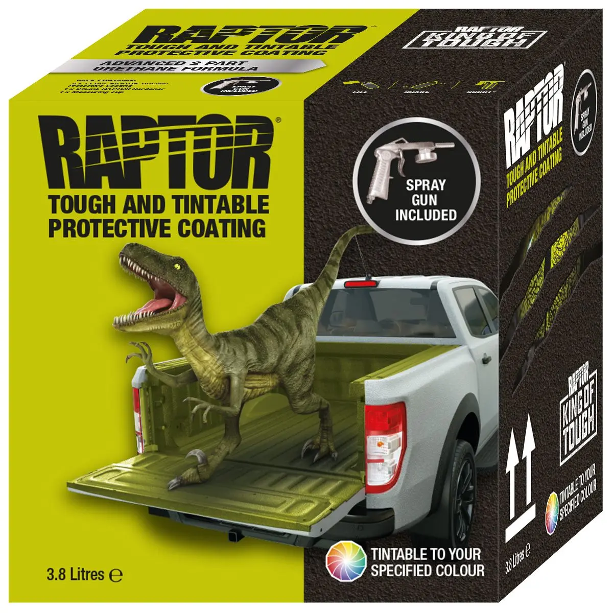Raptor Spray-On Liner (Tintable, 4L) + Foc Spraygun 1