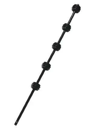 Nemtek Round Bar Wall Top Bracket - 6 Wire 1