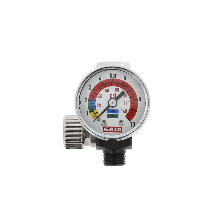 Sata Air Micrometer With Gauge (1/4" Male Thread And G 1/4" Female Thread) 1