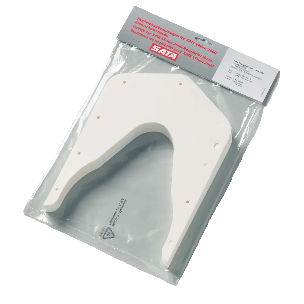 Sata Hood Inlay Face Liners For Vision 2000 Air Fed Mask (Pack Of 20) 1