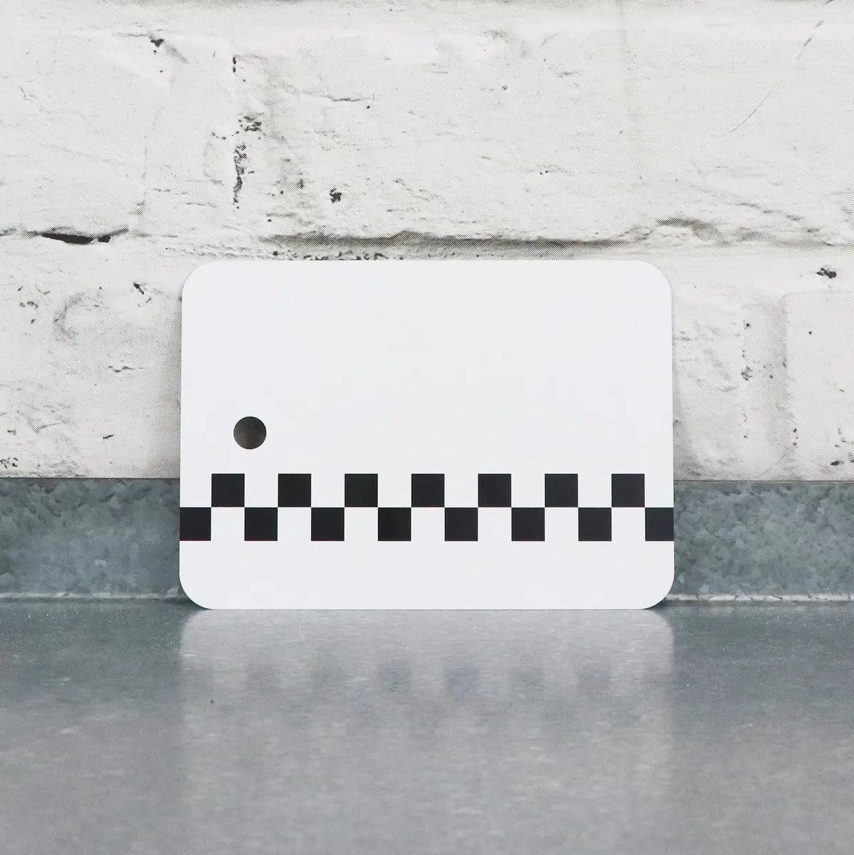 White Metal Spray Out Card - Individual 1