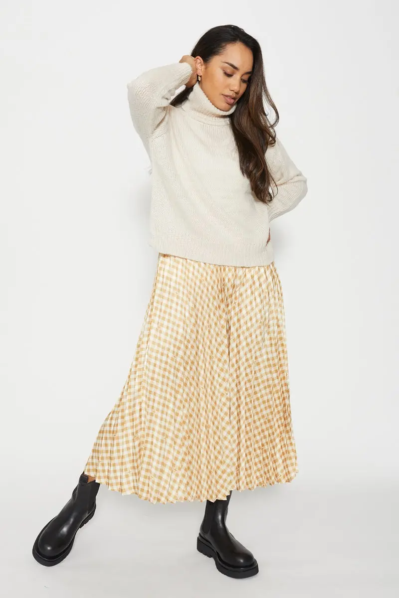 Stella + Gemma - Isabella Skirt - Honey Gingham 1