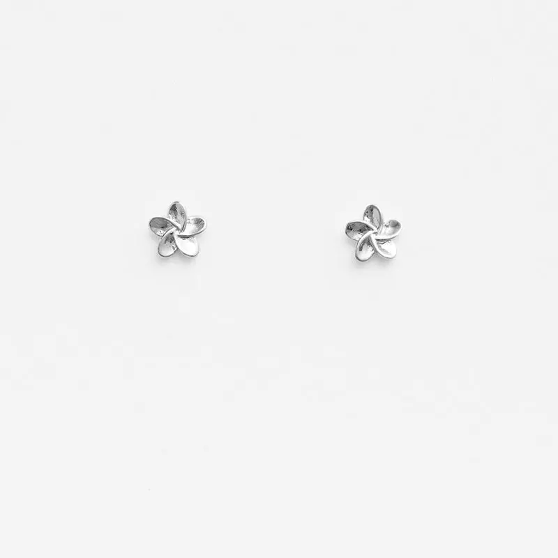 Stella + Gemma - Frangipani Earrings - Silver 1