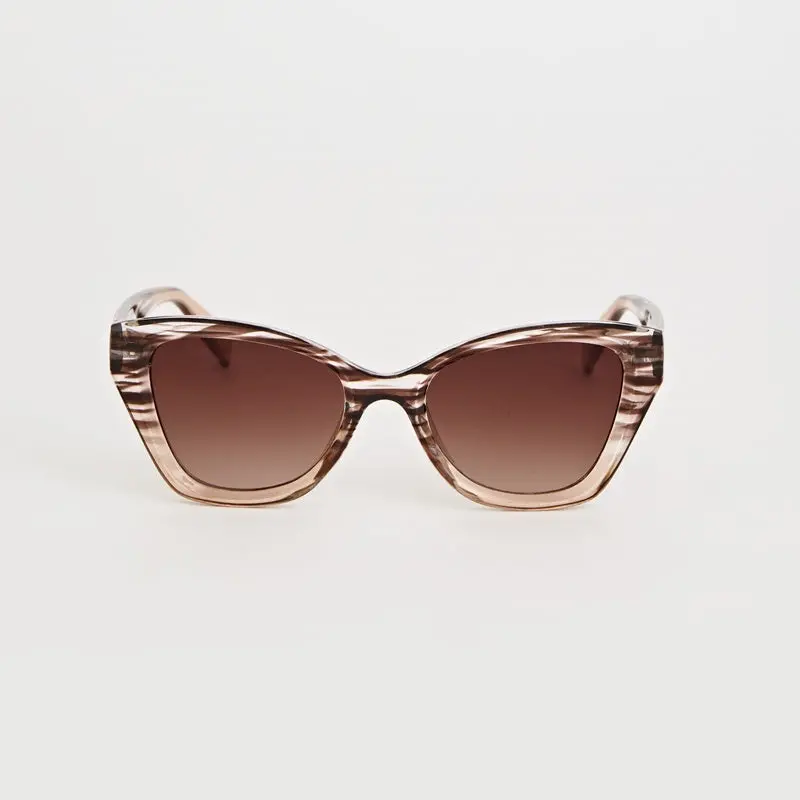 Stella + Gemma - Light Brown Luna Sunglasses 1