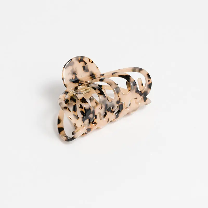 Stella + Gemma - Hair Claw - Light Tort 1