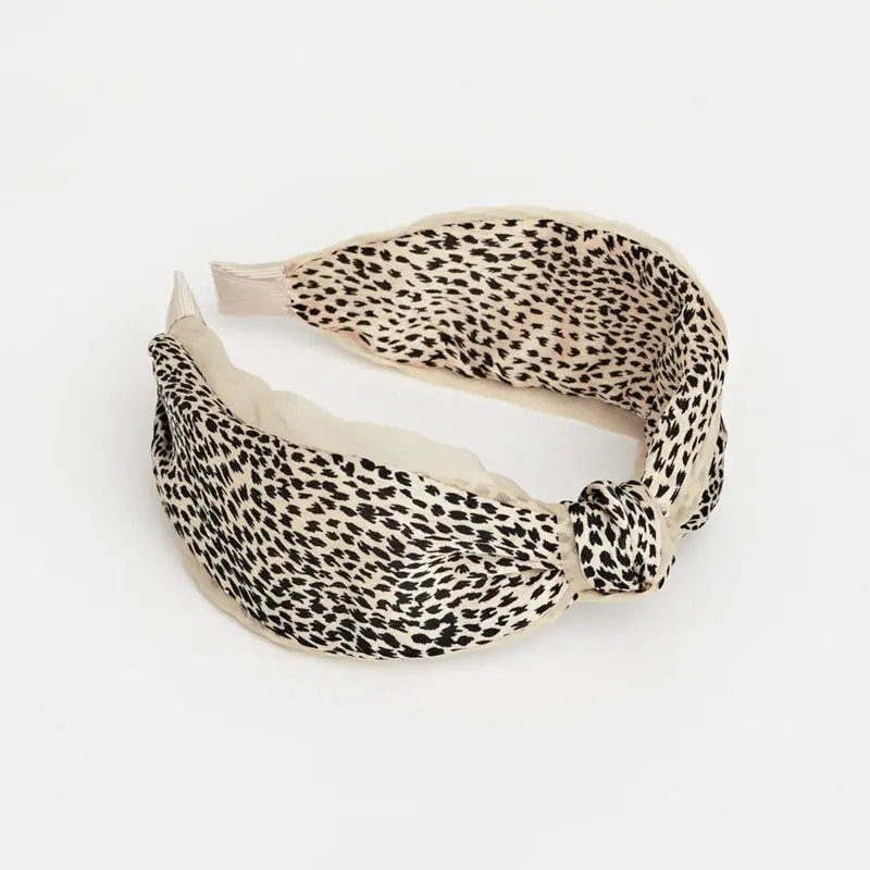 Stella + Gemma - Hair Band - Cream Cheetah 1