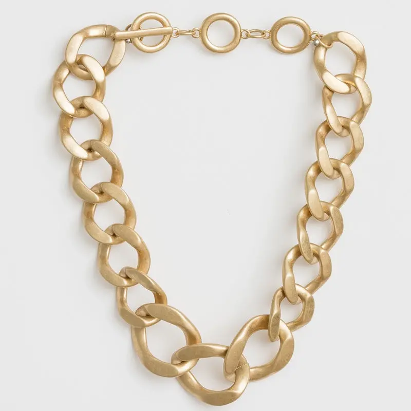 Stella + Gemma - Gold Chunky Link Necklace 1