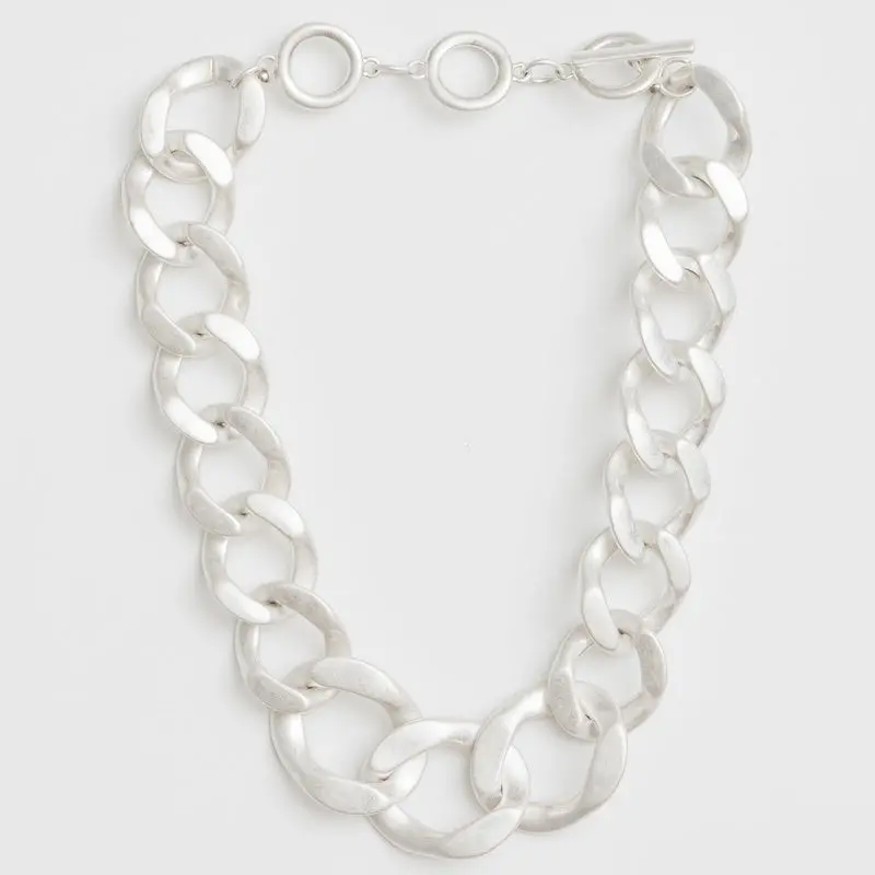 Stella + Gemma - Silver Chunky Link Necklace 1