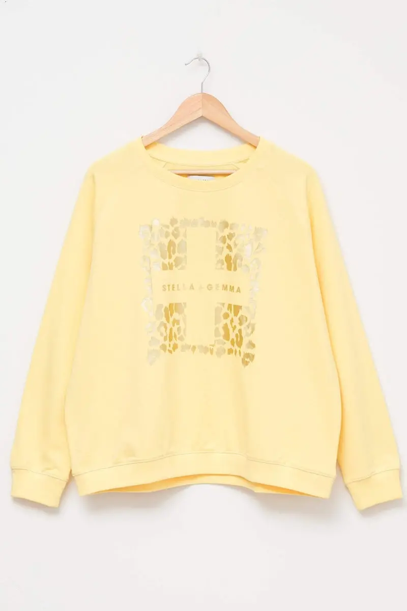 Stella + Gemma - Sweater - Popcorn Leopard Square 1