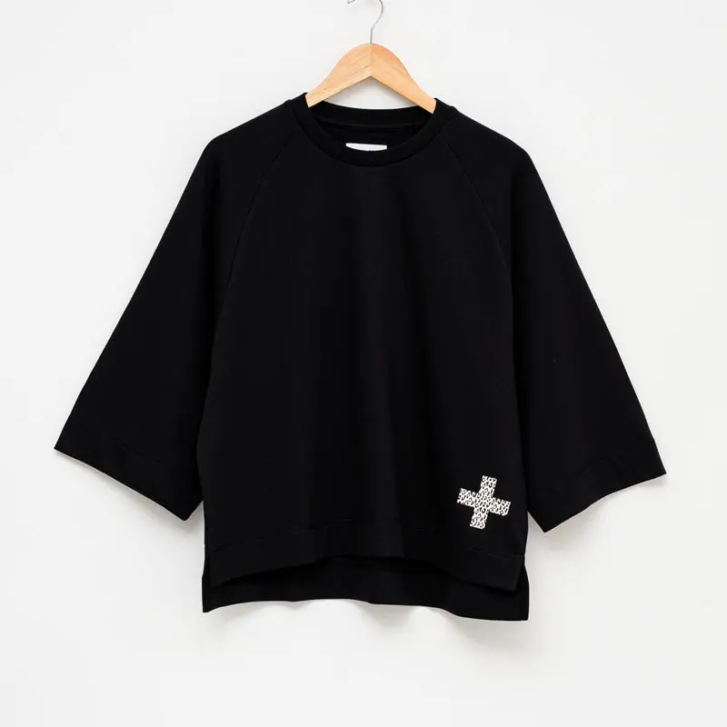 Stella + Gemma - Melba 3/4 Sleeve Sweat - Black 1