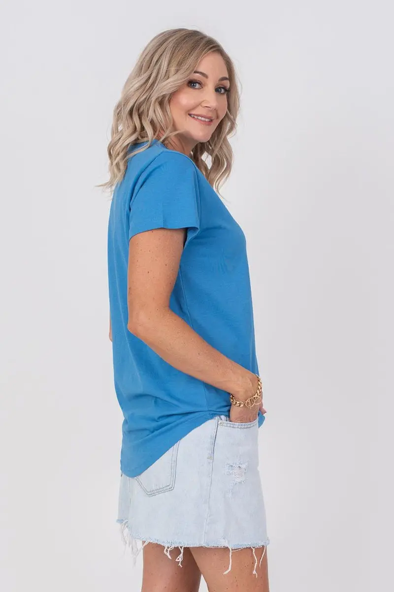 Stella + Gemma - Arrows Tee - Colbalt 2
