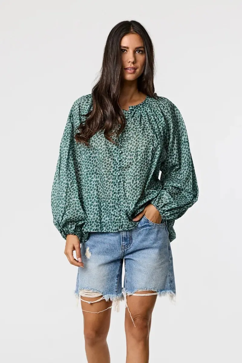 Remain - Sienna Shirt - Clovelly Print 1