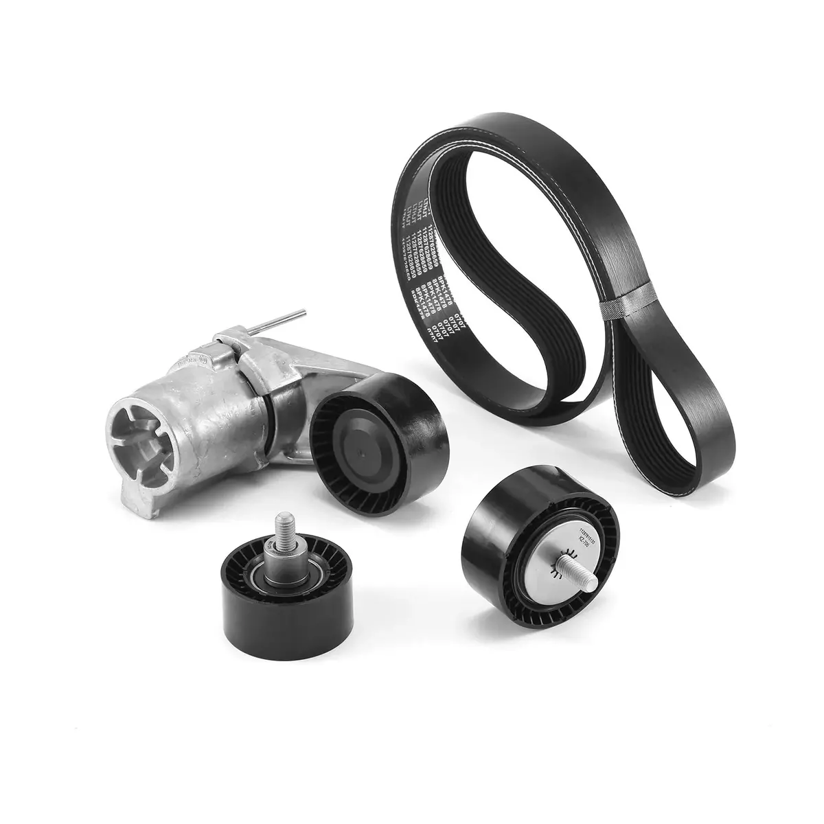 11288604266 + 11288604267 + 11287628659 + 11287615130 Drive Belt Tensioner Idler Pulley Kit 1