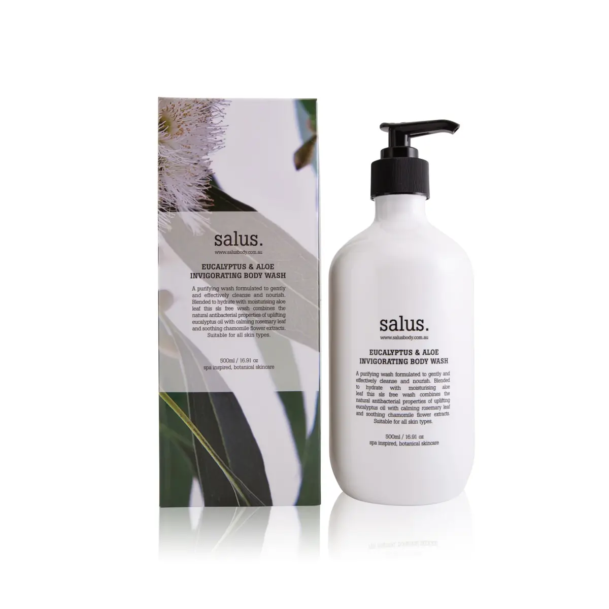 Salus Body - Eucalyptus & Aloe Invigorating Body Wash 500Ml 1
