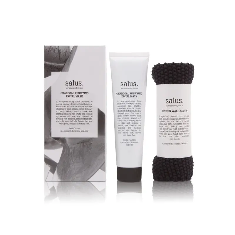Salus Body - Charcoal Purifying Facial Mask Set 1