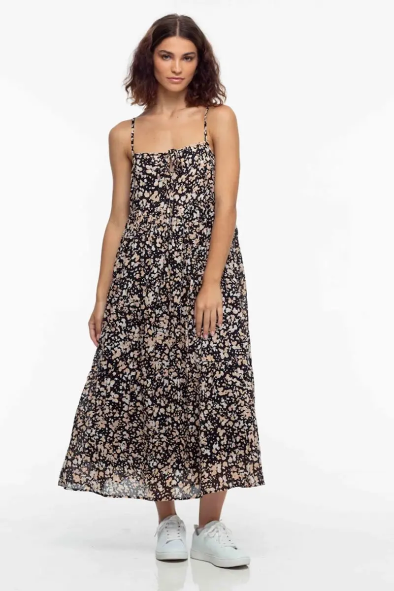 Blak - Flora Cami Dress - Black/Nude 1