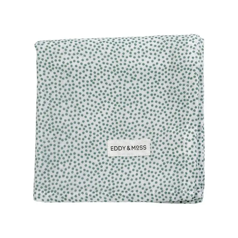 Eddy & Moss - Swaddle Wrap - Speckles Sea Foam 2