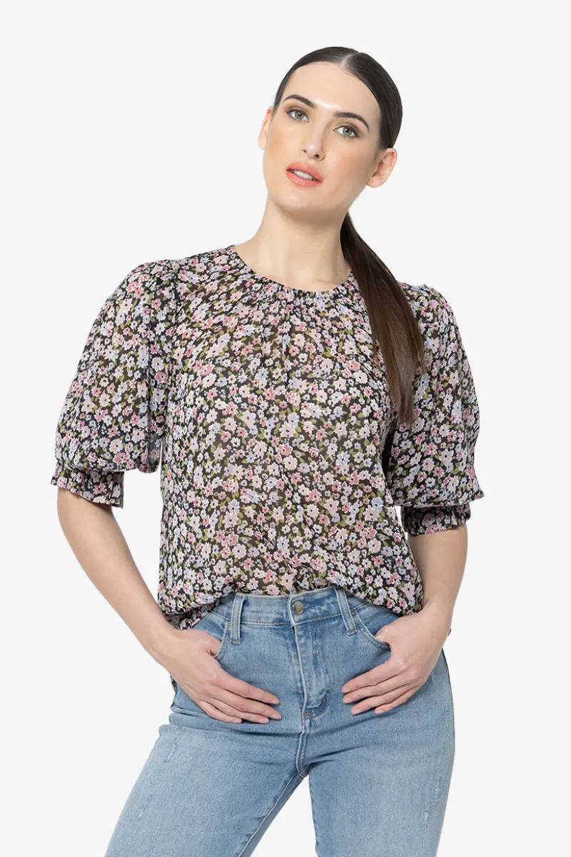 Seeking Lola - Magnificent Top - Crinkle Blossom 1
