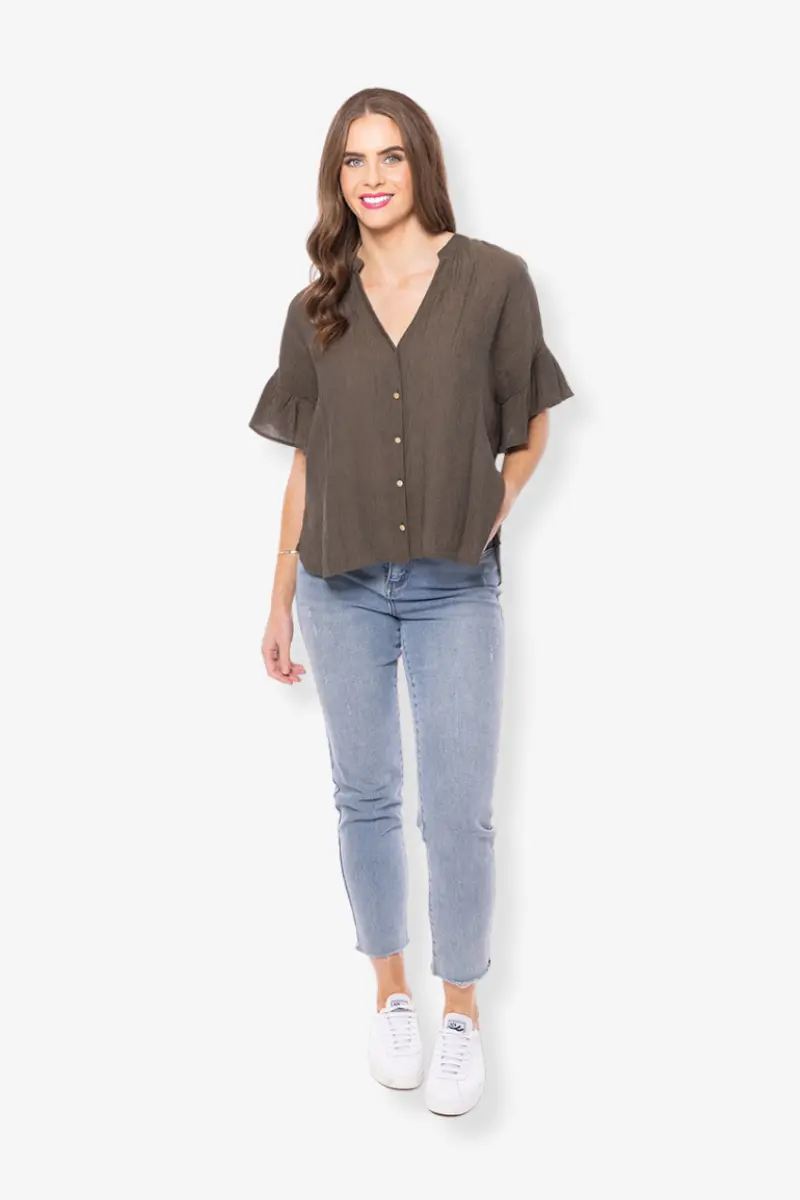 Seeking Lola - Riverstone Shirt - Khaki 1