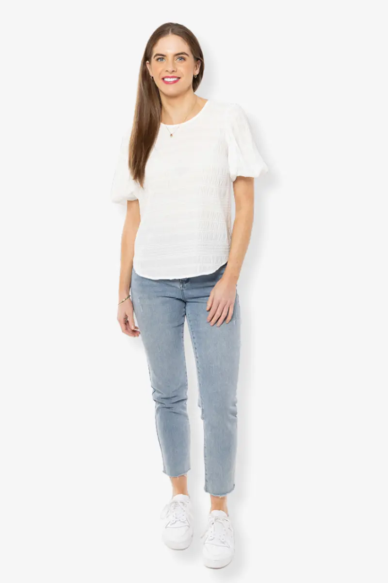 Seeking Lola - Carefree Top - White 1