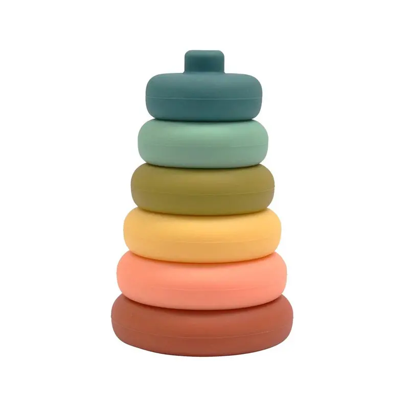 Ob Designs - Silicone Stacker Tower - Blueberry 1