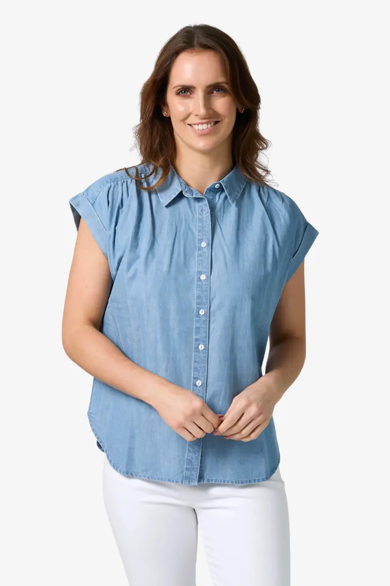 Stella + Gemma - Kelly Blouse - Light Wash 1
