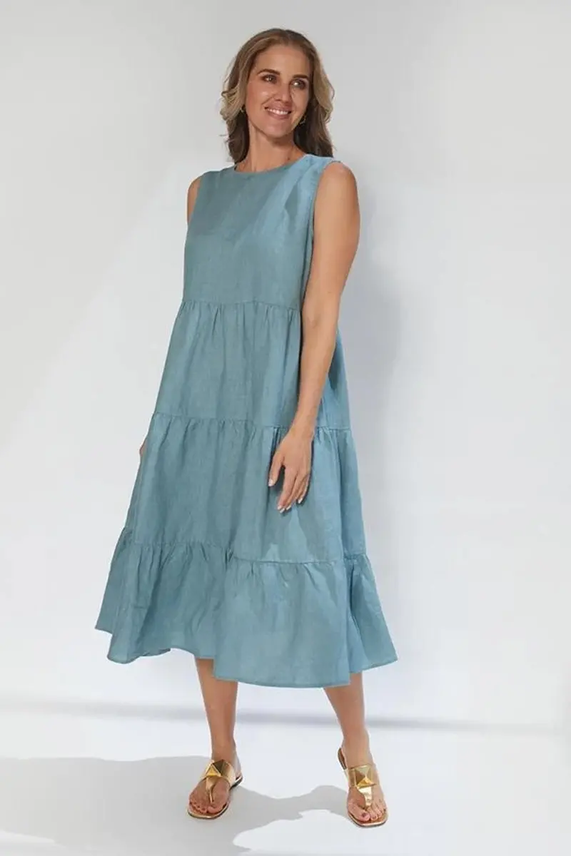 Stella + Gemma - Tivoli Dress - Turkish Blue 1