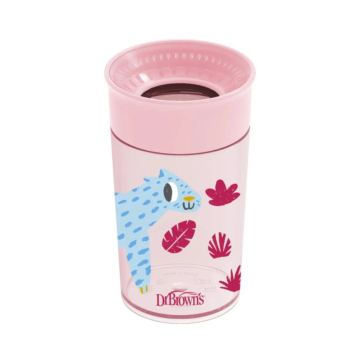 Vaso 360° Sin Asas 300Ml 9M+ Rosado, Dr.Brown's 1