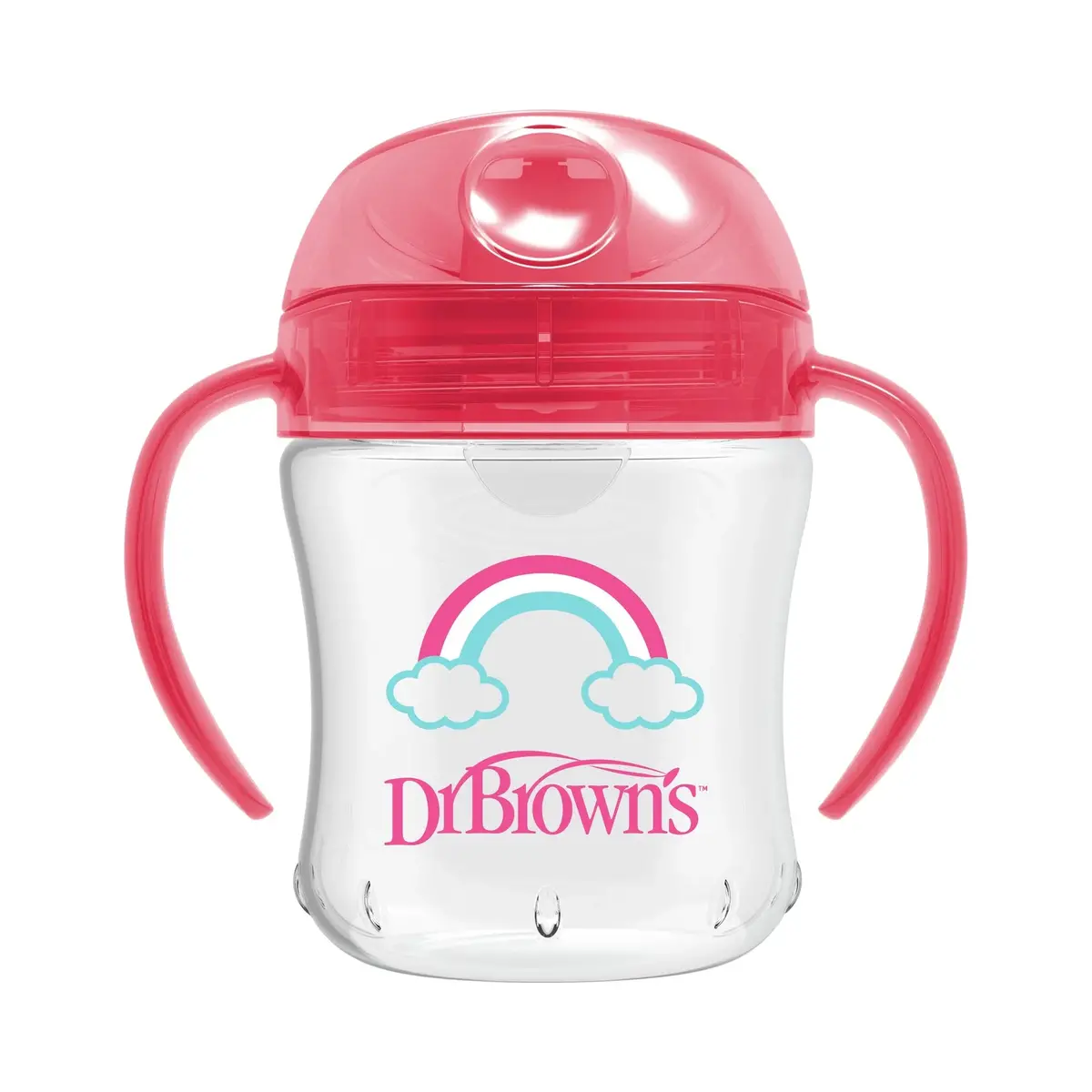 Vaso Con Asas Y Boquilla Blanda 180Ml 6M+ Rosado, Dr.Brown's 1