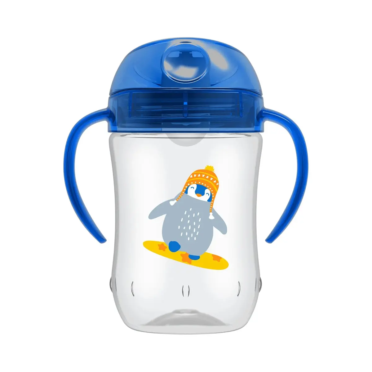 Vaso Con Asas Y Boquilla Blanda 270Ml 9M+ Azul, Dr.Brown's 1